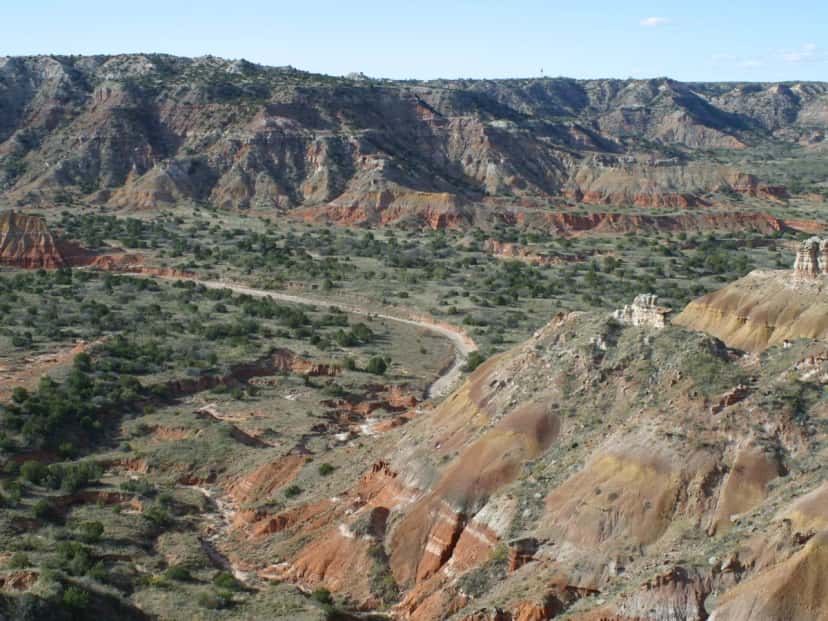 The Lighthouse formation in Palo Duro Canyon, Texas