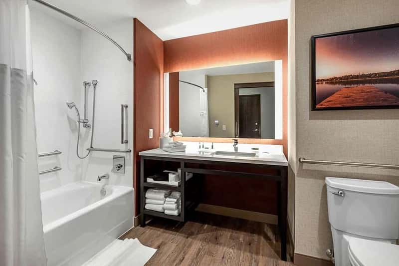 Jetted whirlpool tub at Cambria Hotel Omaha Downtown in Omaha, NE