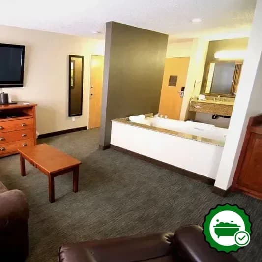 Private in-room hot tub