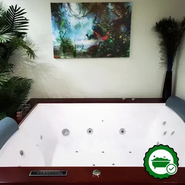 Private in-room hot tub