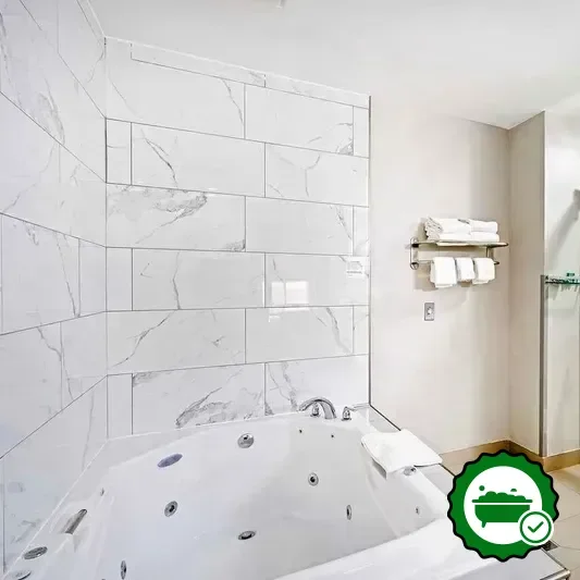 Private in-room hot tub