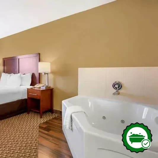 Private in-room hot tub