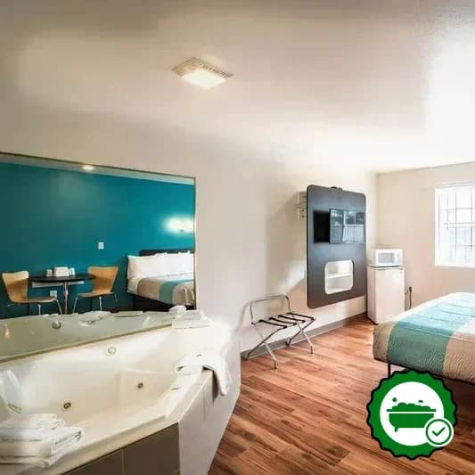 Private in-room hot tub