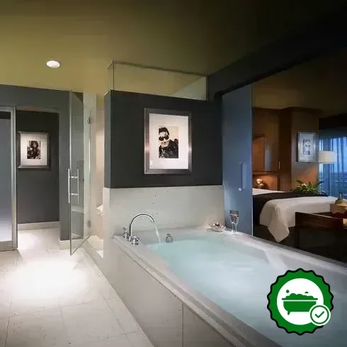 Private in-room hot tub