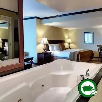 Private in-room hot tub