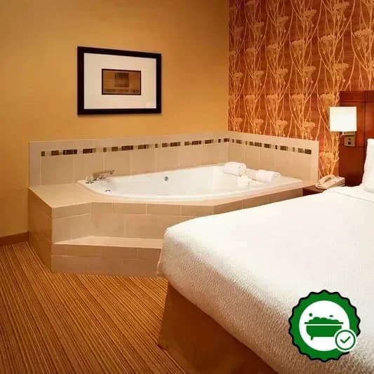 Private in-room hot tub