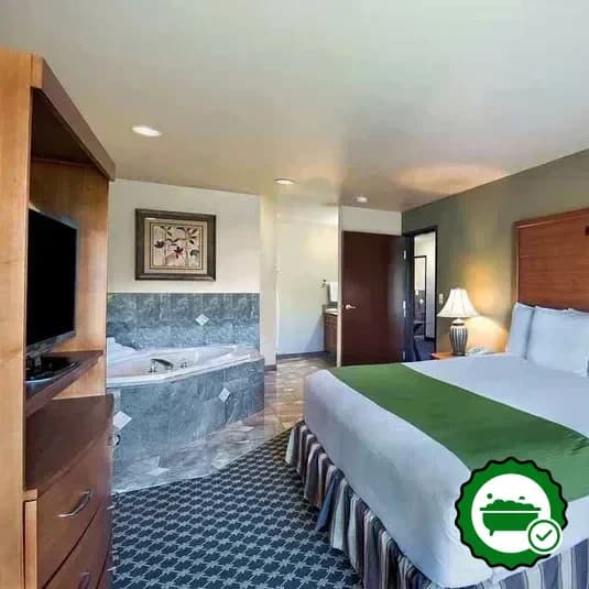 Private in-room hot tub