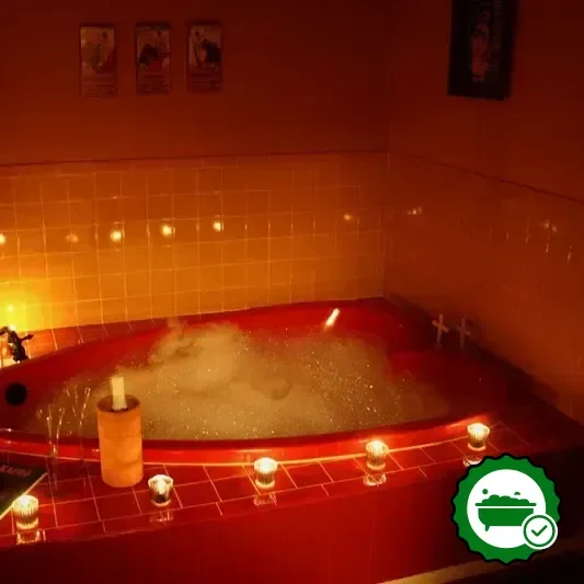 Private in-room hot tub