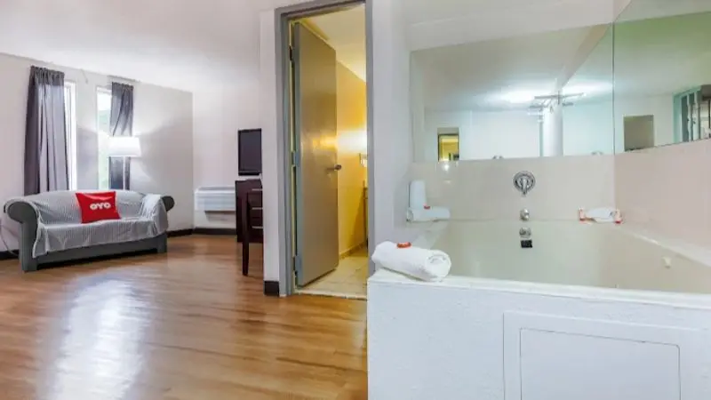 In-room hot tub at Abvi Moline in Moline, IL