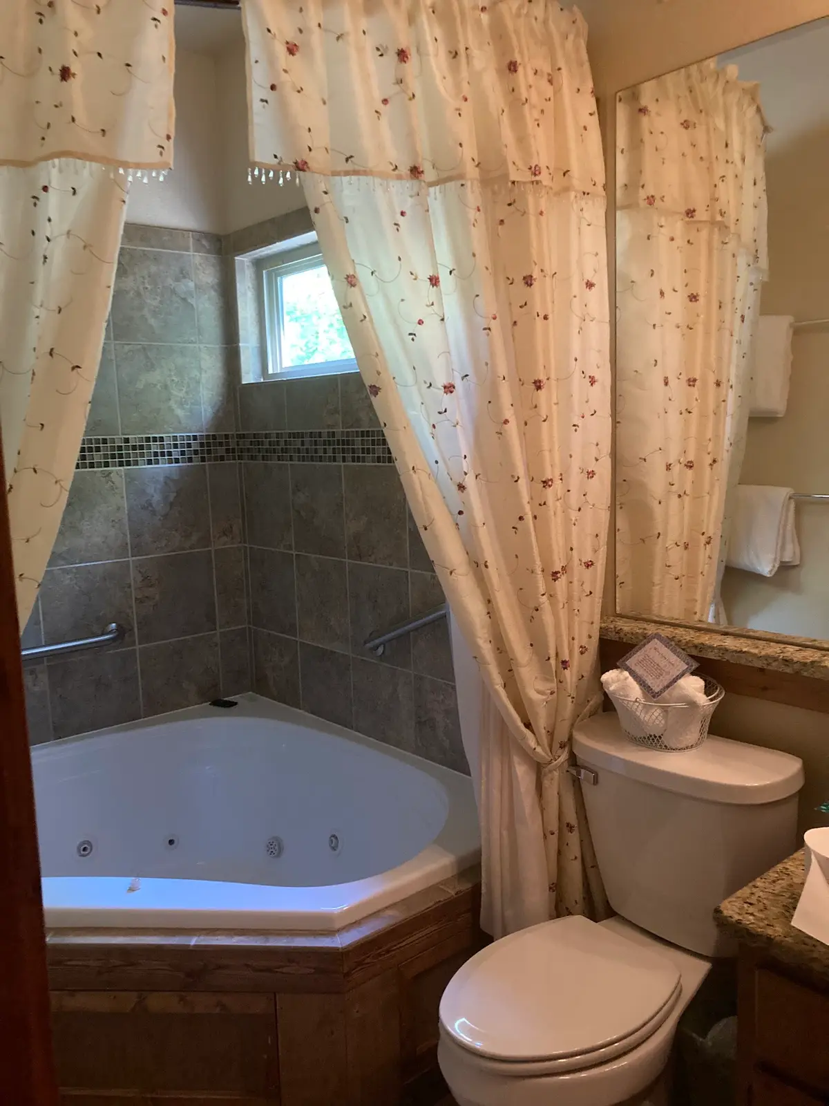 Private in-room jacuzzi tub at Allseasons Treehouse Village