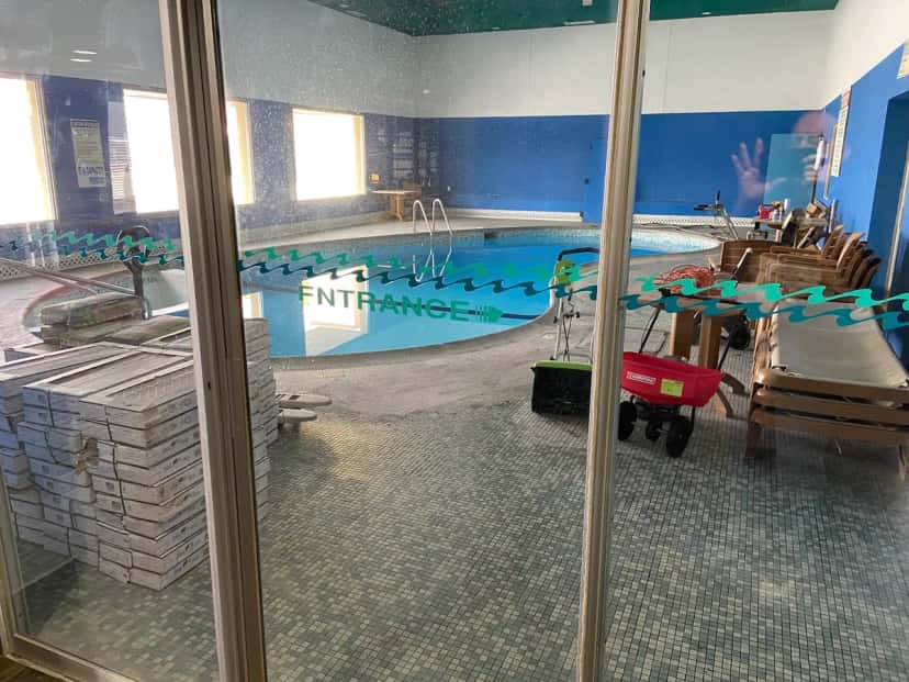 Shared indoor hot tub at Americas Best Value Inn & Suites St. Cloud in Saint Cloud, MN