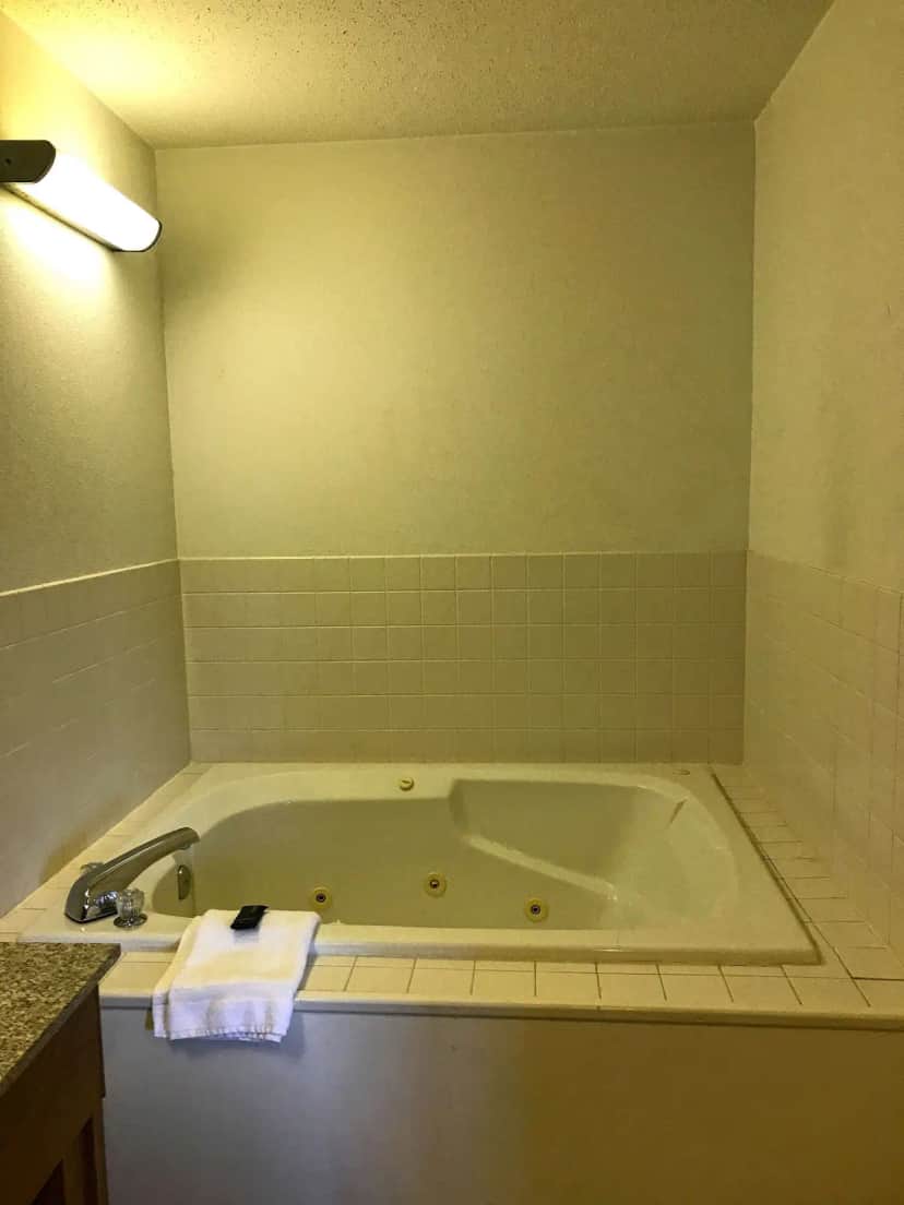 Private in-room jacuzzi at Americas Best Value Inn Champaign