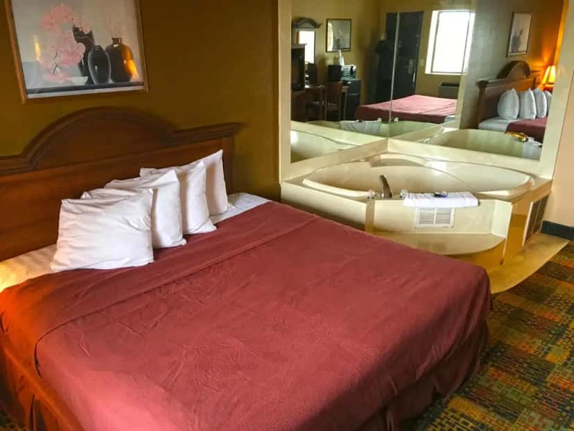 In-room hot tub at Americas Best Value Inn Livonia Detroit in Livonia, MI