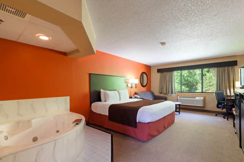 Private in-room jacuzzi at AmericInn by Wyndham Algona
