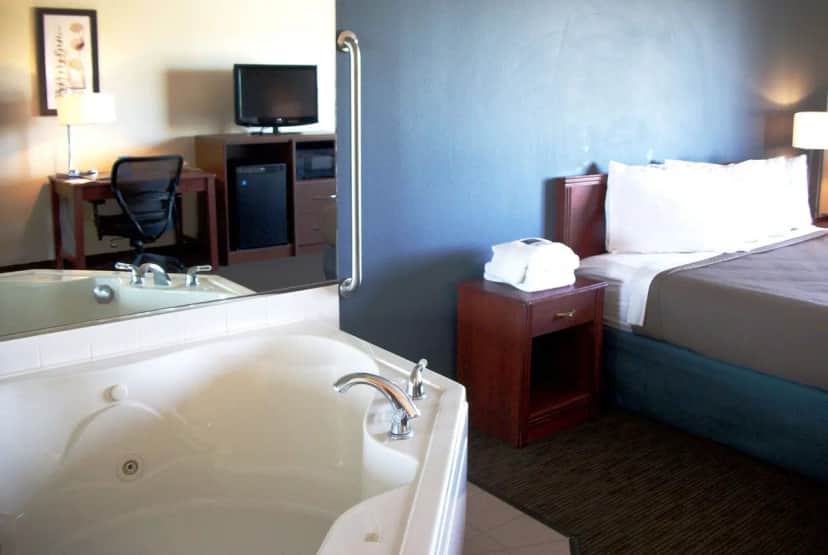 Private in-room jacuzzi at AmericInn by Wyndham Beulah