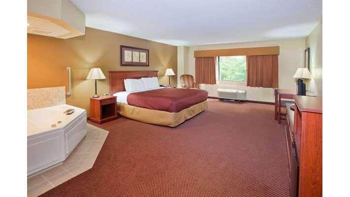 Private in-room jacuzzi at AmericInn by Wyndham Boiling Springs Near Gardner Webb U