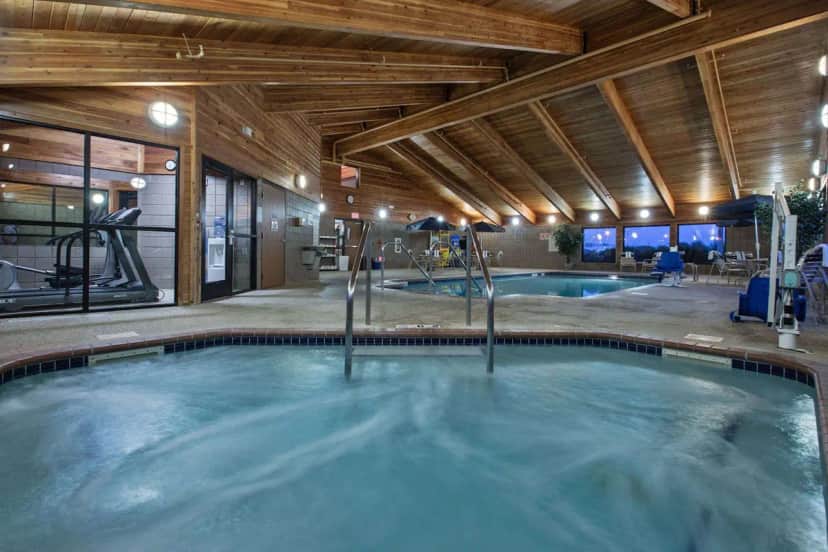 Shared indoor hot tub at AmericInn by Wyndham Fort Dodge
