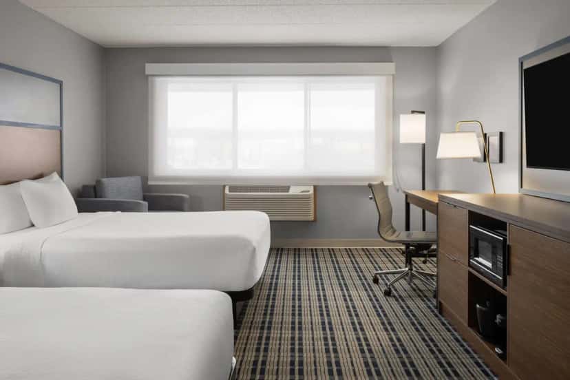 In-room jacuzzi tub at AmericInn by Wyndham Grand Forks in Grand Forks, ND