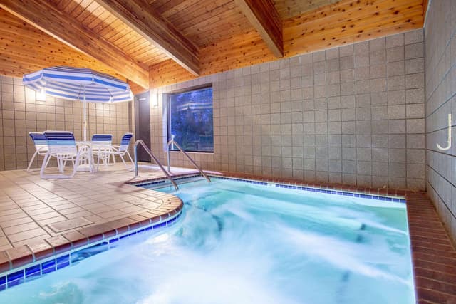 Shared indoor hot tub