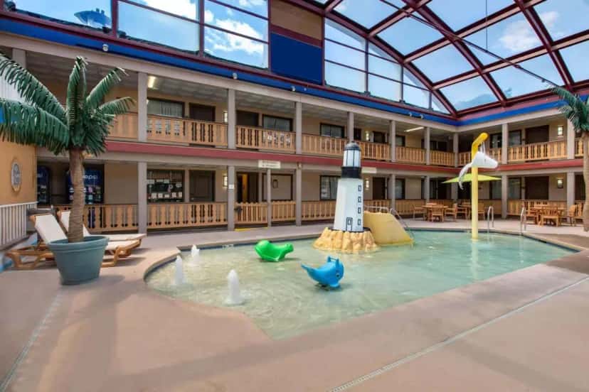 In-room hot tub at AmericInn by Wyndham La Crosse Riverfront Conference Center in La Crosse, WI
