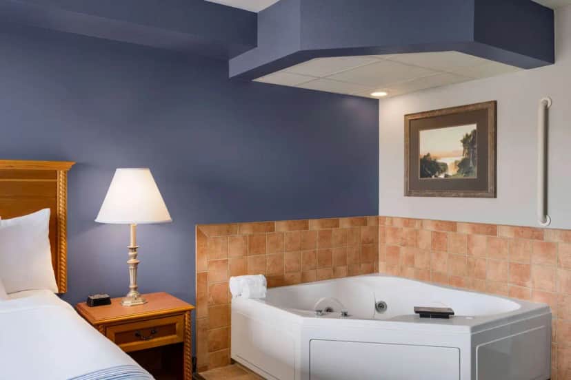 Private in-room jacuzzi tub at AmericInn by Wyndham Laramie Near University of Wyoming