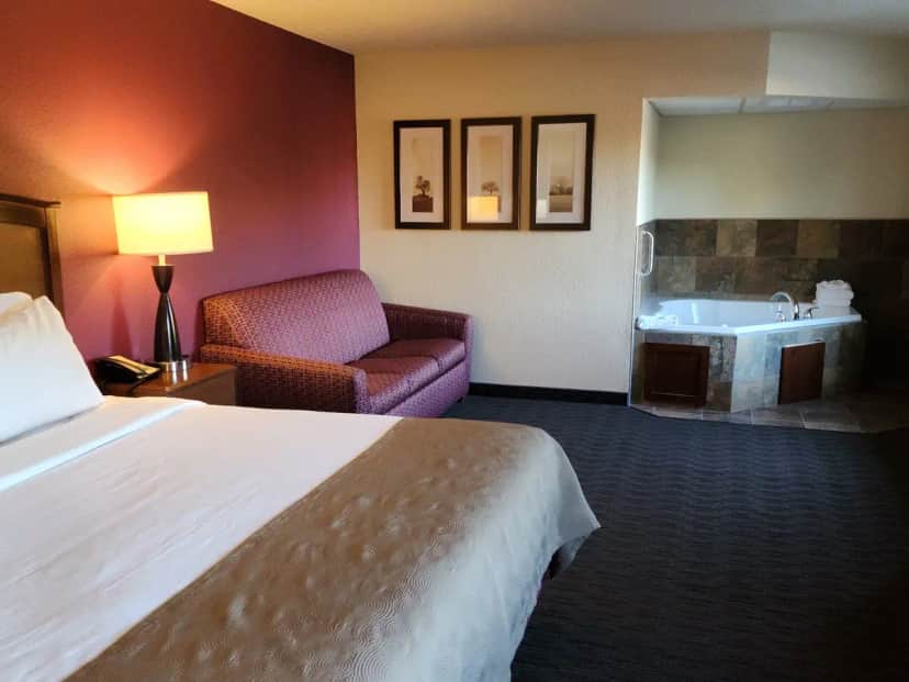 Private in-room jacuzzi tub at Americinn By Wyndham Medora