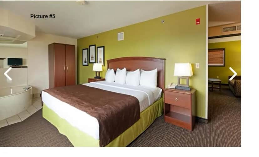 Private in-room jacuzzi tub in the Deluxe King Studio Suite - Non-Smoking at AmericInn by Wyndham Wahpeton
