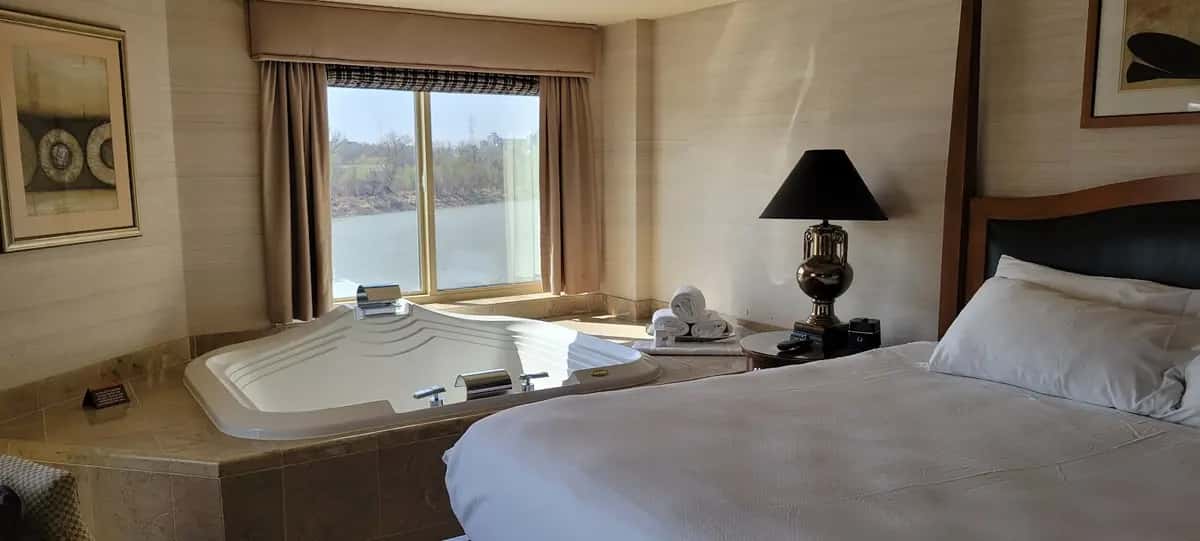 Private in-room jacuzzi at Ameristar Casino Hotel Council Bluffs