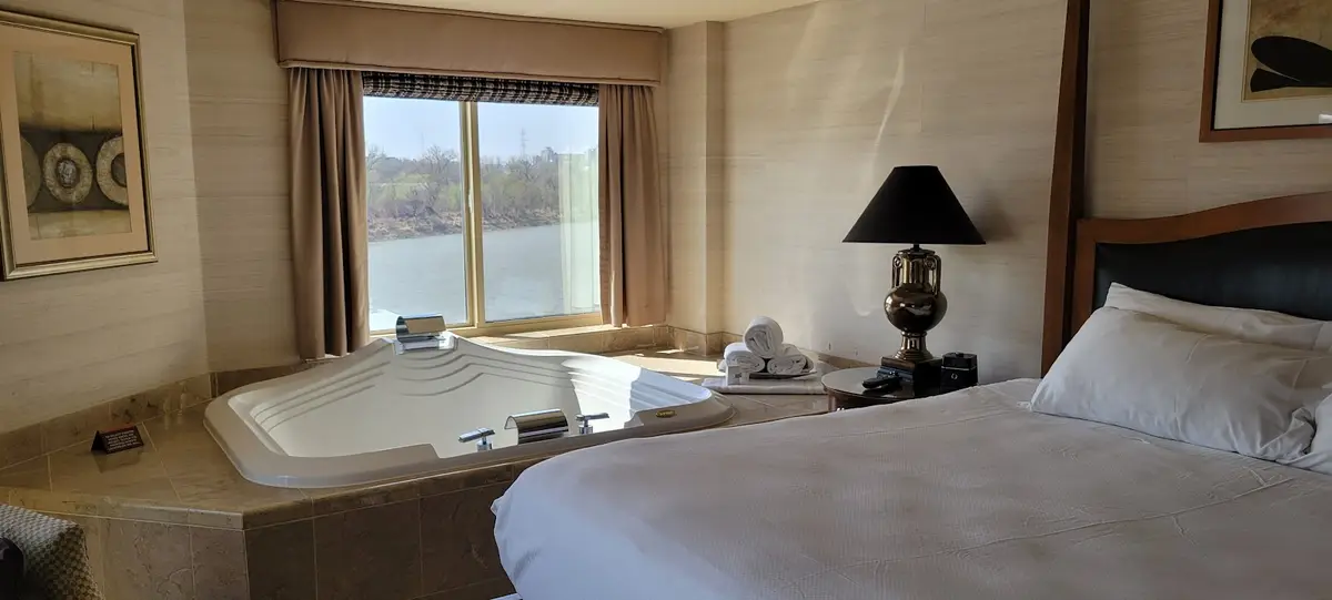 Private in-room jacuzzi at Ameristar Casino Hotel Council Bluffs