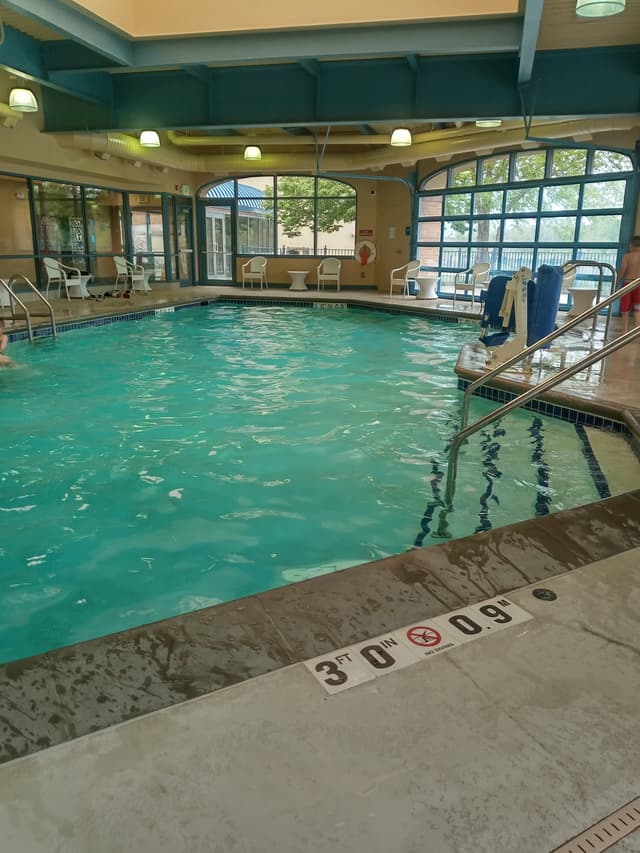 Shared indoor hot tub