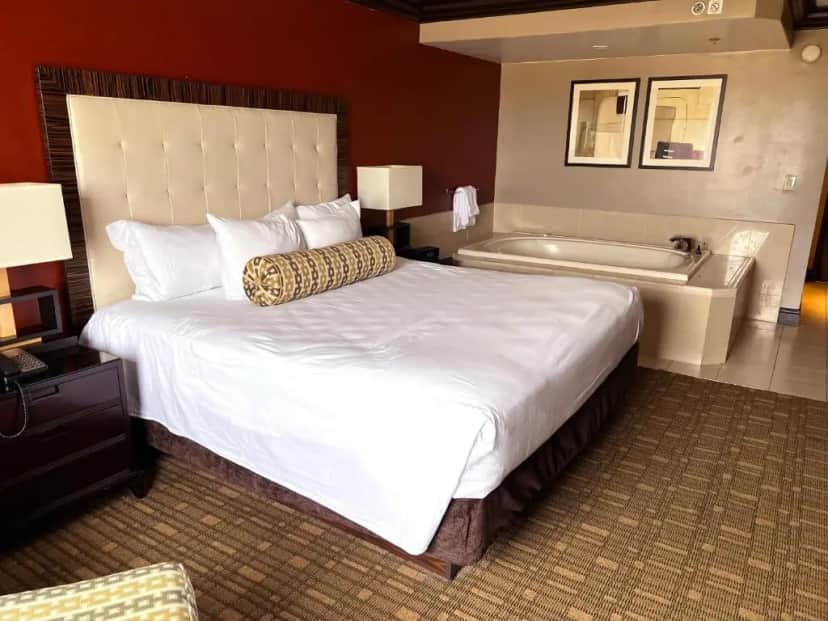 Private in-room jacuzzi tub in the Spa Suite King at Ameristar Casino Hotel Vicksburg
