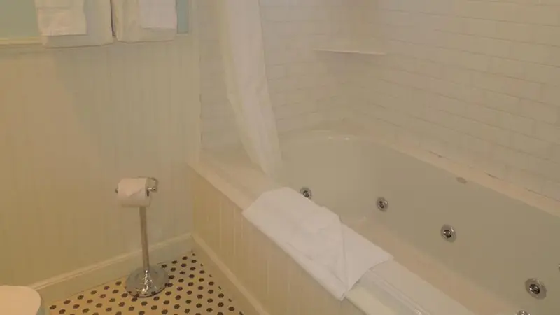 In-room hot tub at Anchor Inn Beach House in Provincetown, MA