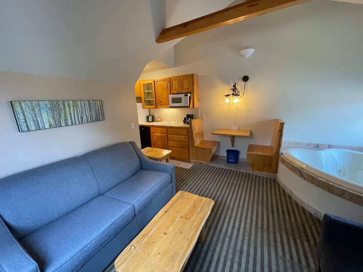 Private in-room jacuzzi at Appenzell Inn