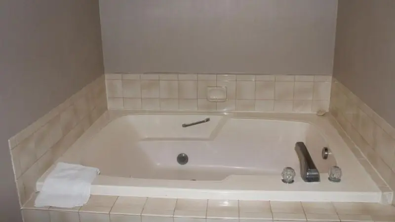 In-room hot tub at Asteria Inn & Suites in Maple Grove, MN