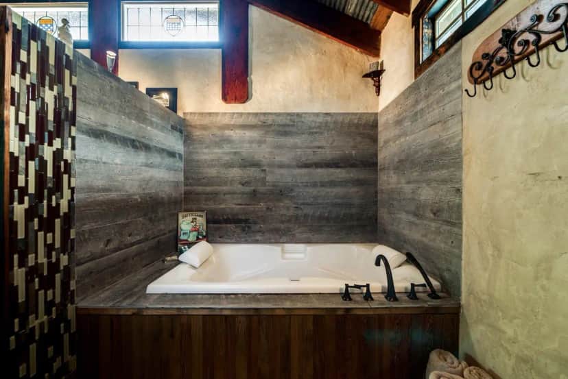 Private in-room jacuzzi at Barons Creekside