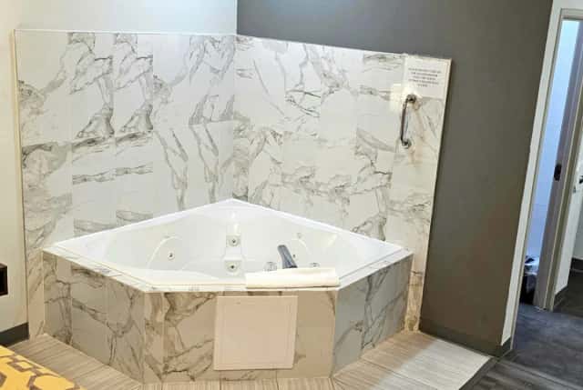 Private in-room hot tub