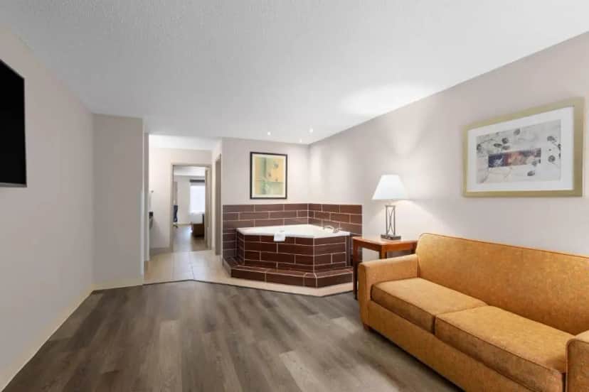 Private in-room jacuzzi in the One-Bedroom King Suite - Non-Smoking at Baymont by Wyndham Knoxville I-75