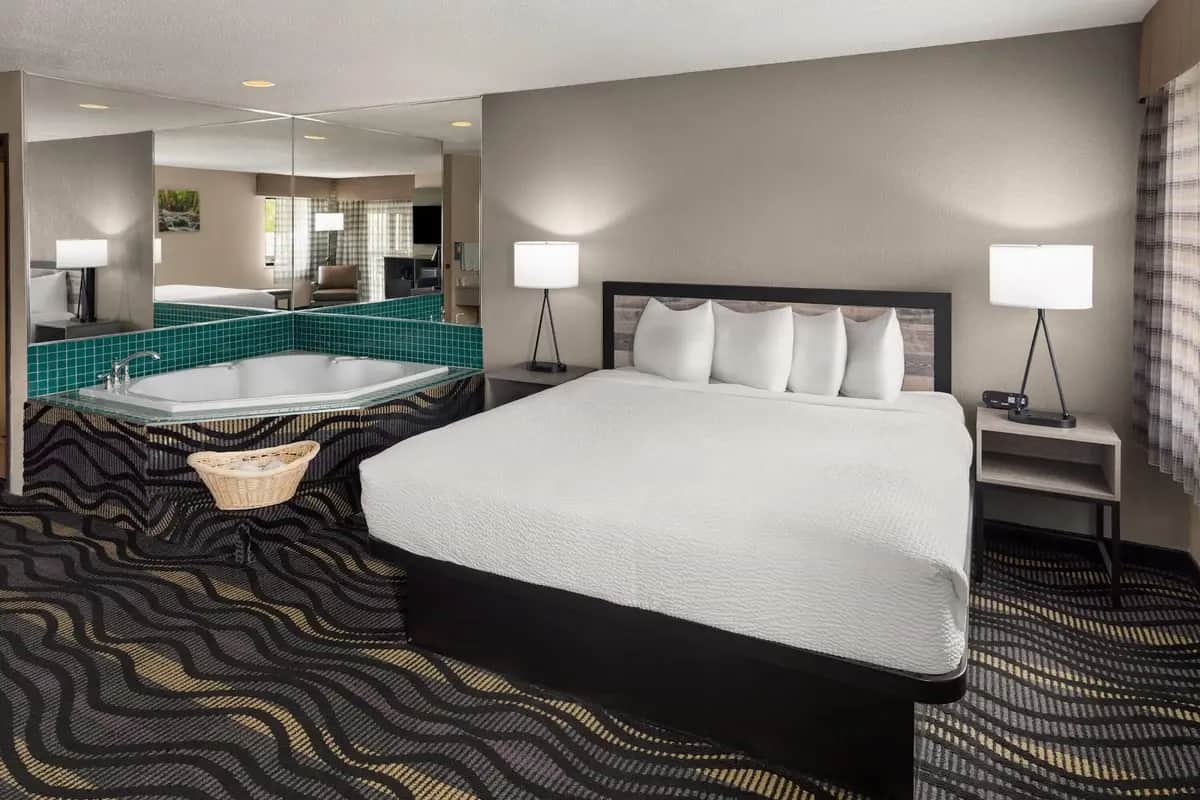 Private in-room jacuzzi at Baymont by Wyndham Logan