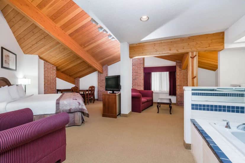 Private in-room jacuzzi at Baymont by Wyndham Marshfield
