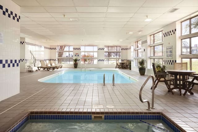 Shared indoor hot tub