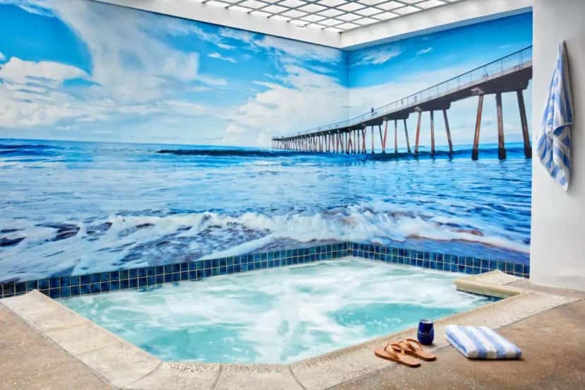 Shared outdoor hot tub at Beach House Hotel at Hermosa Beach in Hermosa Beach, CA