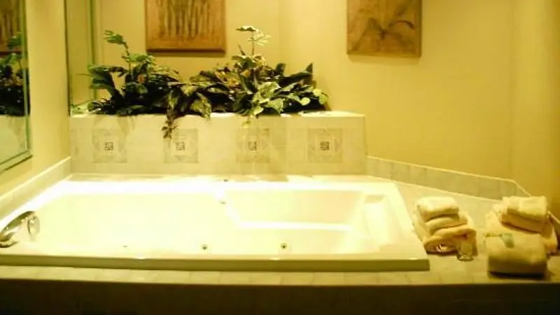 In-room hot tub at Beach Terrace in Carlsbad, CA