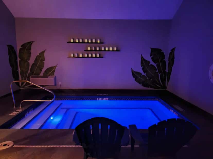 In-room hot tub at Belamere Suites Hotel in Cumming, GA