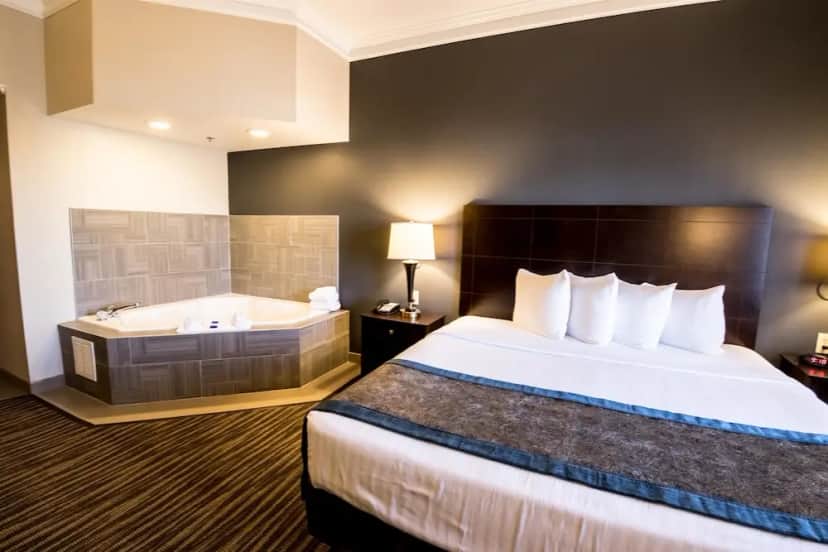 Private in-room jacuzzi in the Suite, 1 King Bed, Non Smoking, Jetted Tub at Best Western Augusta West