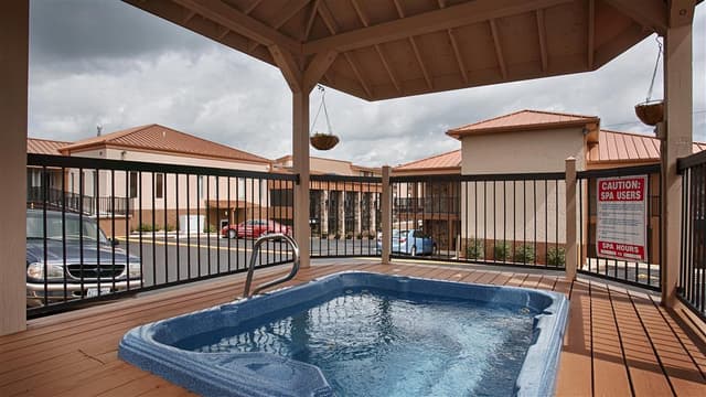 Shared outdoor hot tub