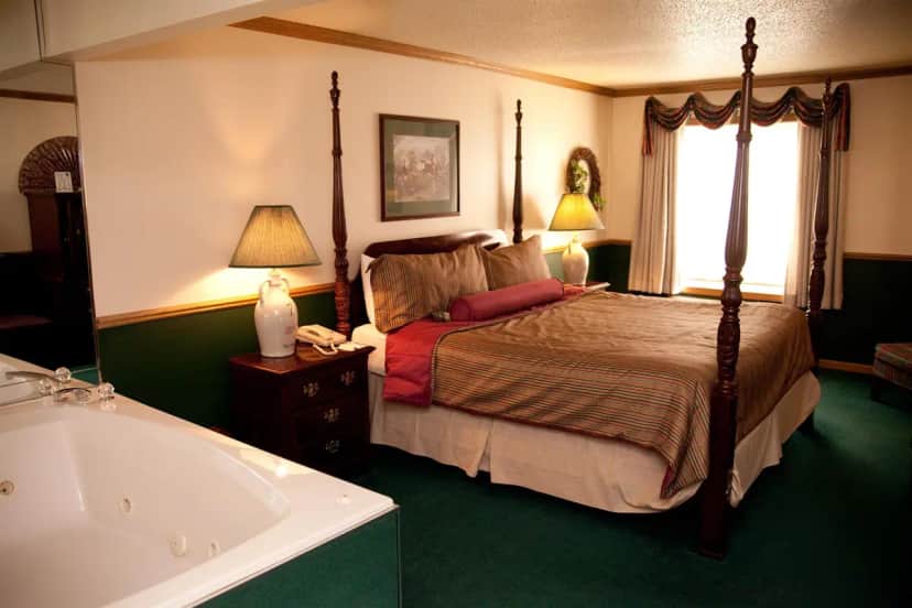 Private in-room jacuzzi tub at Best Western Dodgeville Inn & Suites
