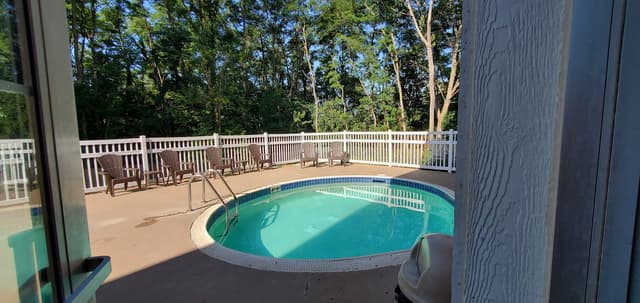 Shared outdoor hot tub
