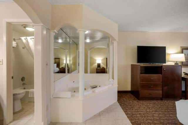 Private in-room hot tub