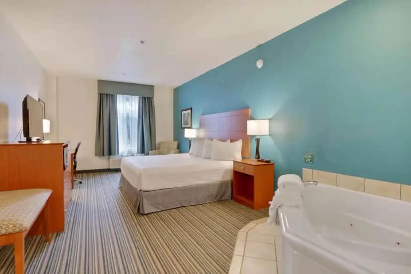 Private in-room jacuzzi tub in the King Suite with Whirlpool - Non-Smoking at Best Western Liberty Inn Dupont JBLM
