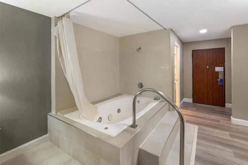 Private in-room jacuzzi in the King Room with Hot Tub at Best Western Manassas